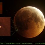 A METEOROID HITS THE MOON DURING LUNAR ECLIPSE