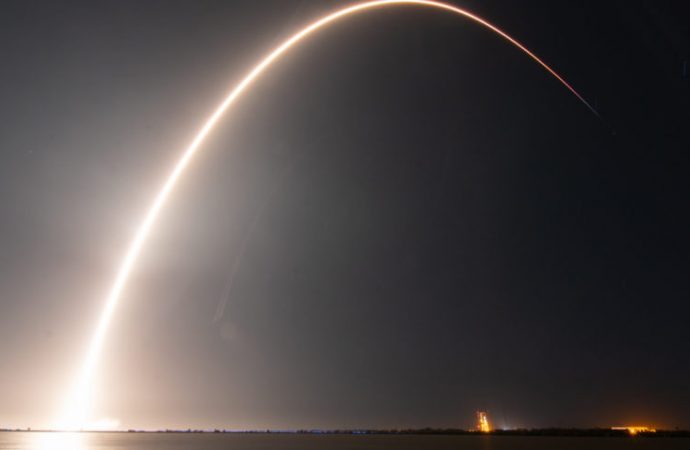 SpaceX launches satellites, moon mission on Falcon 9