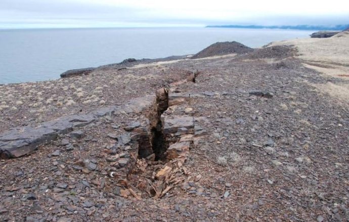 A chunk of Bell Island cracked off, and photos show more could fall