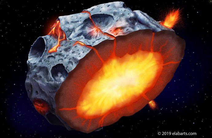 Ferrovolcanism: Liquid Iron-Spewing Volcanoes Erupted on Metallic Asteroids, Scientists Say