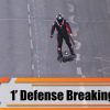 Flying soldier live demonstration Bastille Day military parade Paris 14 july 2019 France French army