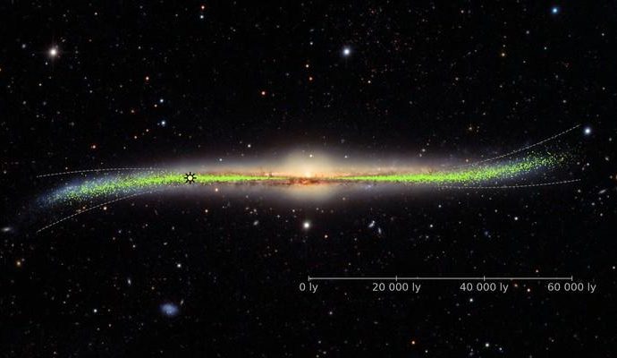 Astronomers find that Milky Way is a warped and twisted galaxy
