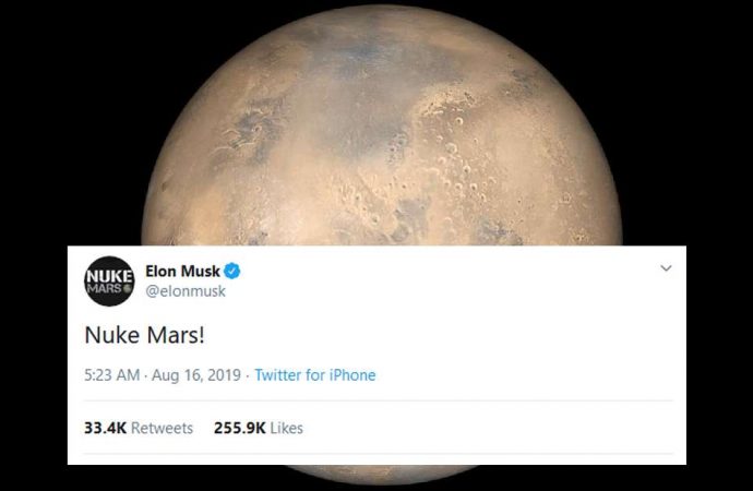Musk Still Wants To Nuke Mars For Reasons Not Based On Science