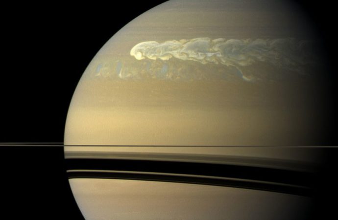 Astronomers have spotted a new type of storm on Saturn