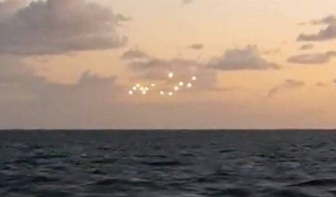 Footage Shows ‘Fleet’ Of Mysterious Glowing Lights Above The Ocean