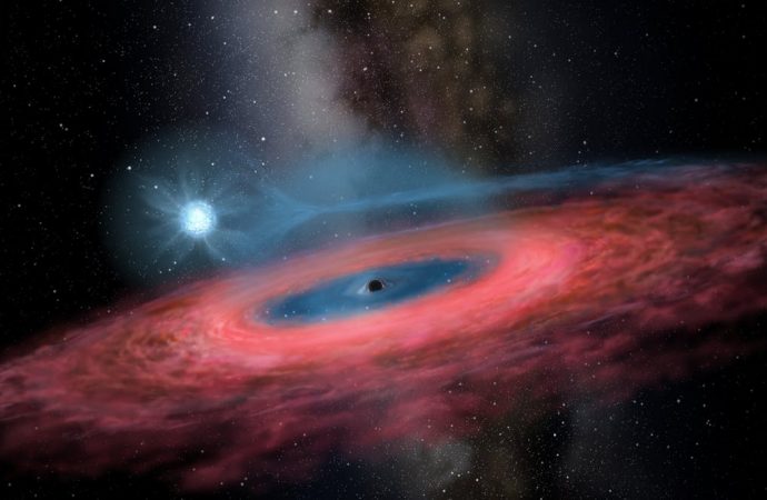 A surprisingly big black hole might have swallowed a star from the inside out, and scientists are baffled