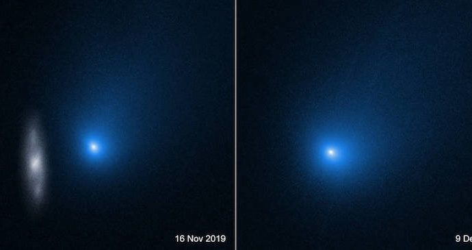 First identified comet to visit our solar system from another star