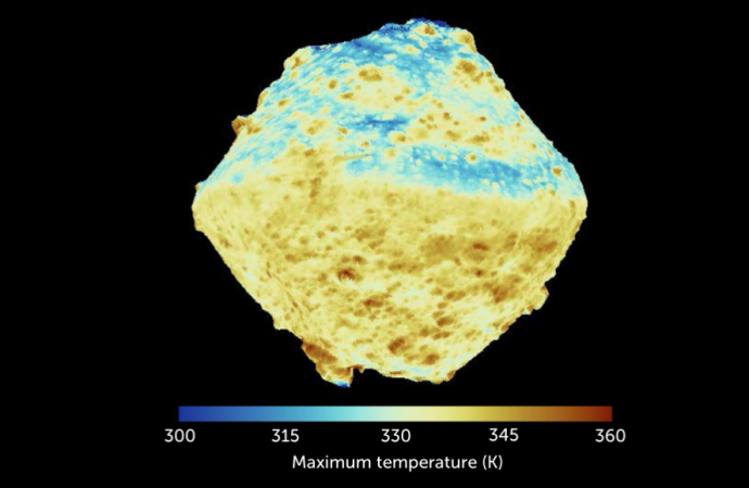 The asteroid Ryugu has a texture like freeze-dried coffee