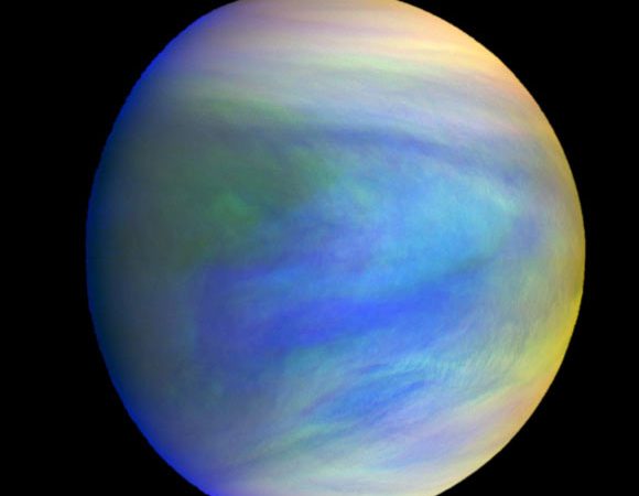 MESSENGER Finds Chemically Distinct Regions in Atmosphere of Venus
