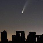 Comet captured streaking across Stonehenge night sky