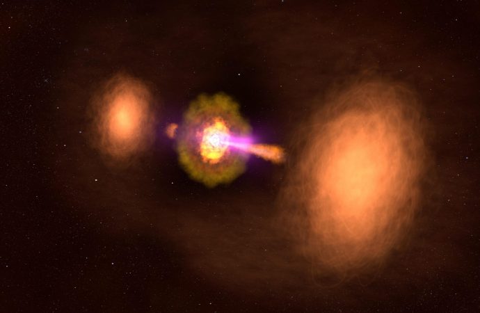 NASA spots active galaxy that totally looks like a Star Wars TIE fighter