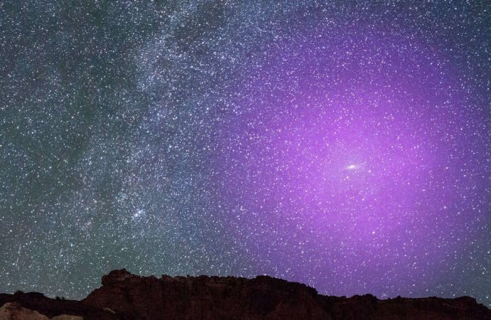 The Andromeda galaxy’s halo is already colliding with the Milky Way’s