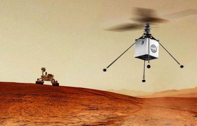 A three-agent robotic system for Mars exploration