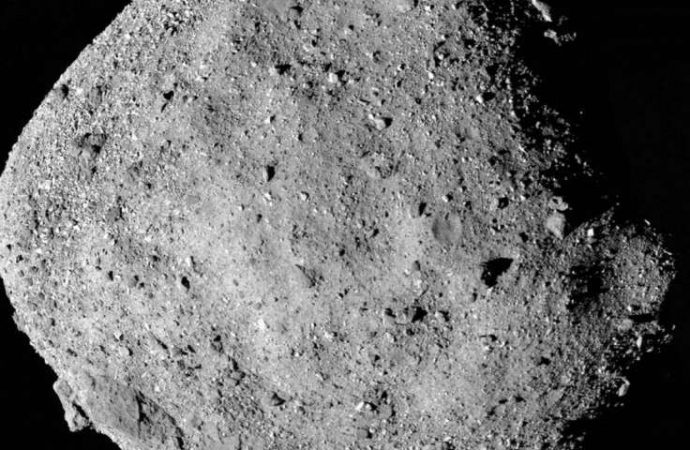 Study indicates sand-sized meteoroids are peppering asteroid Bennu