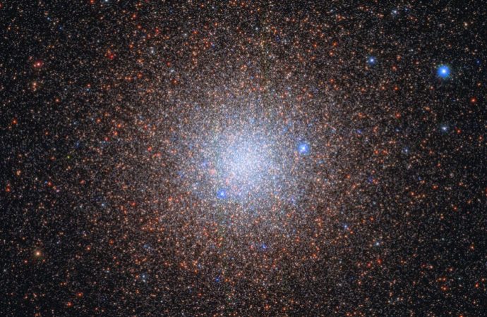 A spherical star cluster has surprisingly few heavy elements