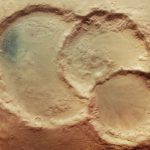 Mars Express Spots Triple Crater on Red Planet