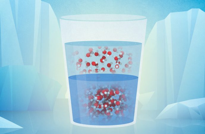 Supercooled water has been caught morphing between two forms