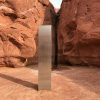 Utah helicopter crew discovers mysterious metal monolith deep in the desert