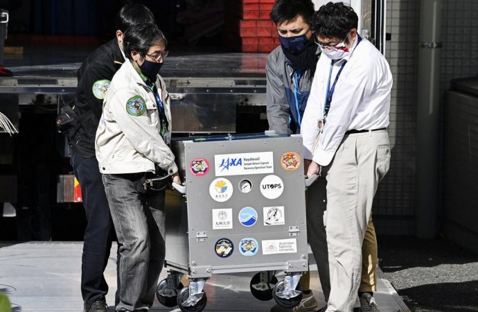 Asteroid sample arrives in Japan after six-year space odyssey