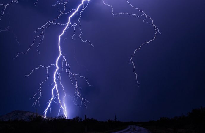 Lightning and subvisible discharges produce molecules that clean the atmosphere