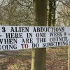 Bizarre sign claims Sedgley has seen three ‘alien abductions’ – and blames council for not helping