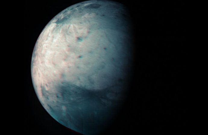 Jupiter’s huge moon Ganymede stuns in new infrared image from NASA’s Juno probe