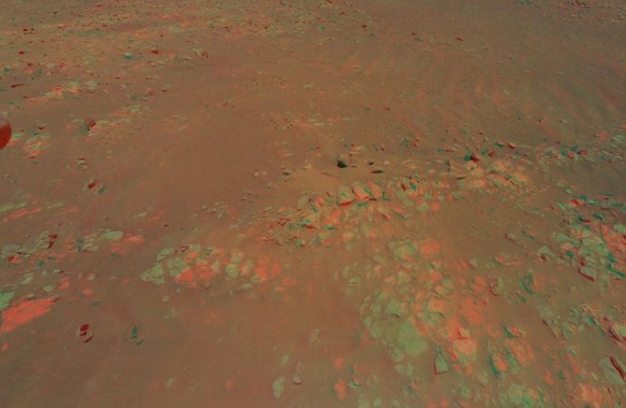 Mars helicopter Ingenuity captures 3D view of Raised Ridges on the Red Planet