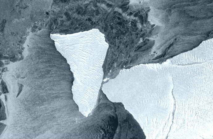 Giant iceberg scrapes past Antarctica’s fragile Brunt Ice Shelf