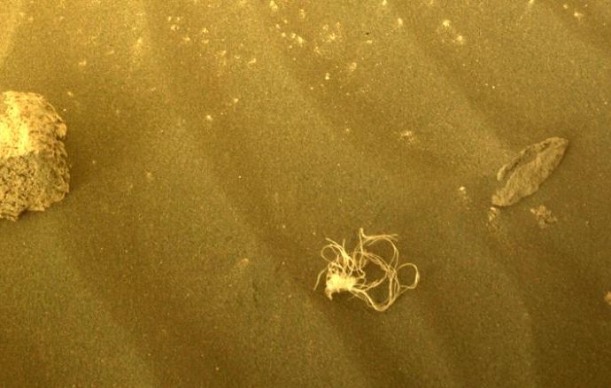 Mysterious bundle of string on Mars’ surface found by Perseverance rover￼